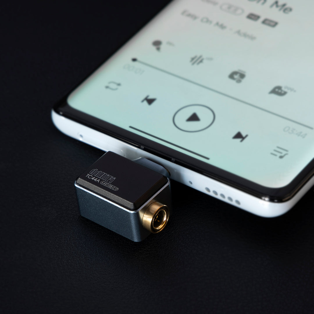 ddHiFi - TC44A (Lighting/USB-C) 轉4.4mm單端輸出 (側插口HiFi專業型)