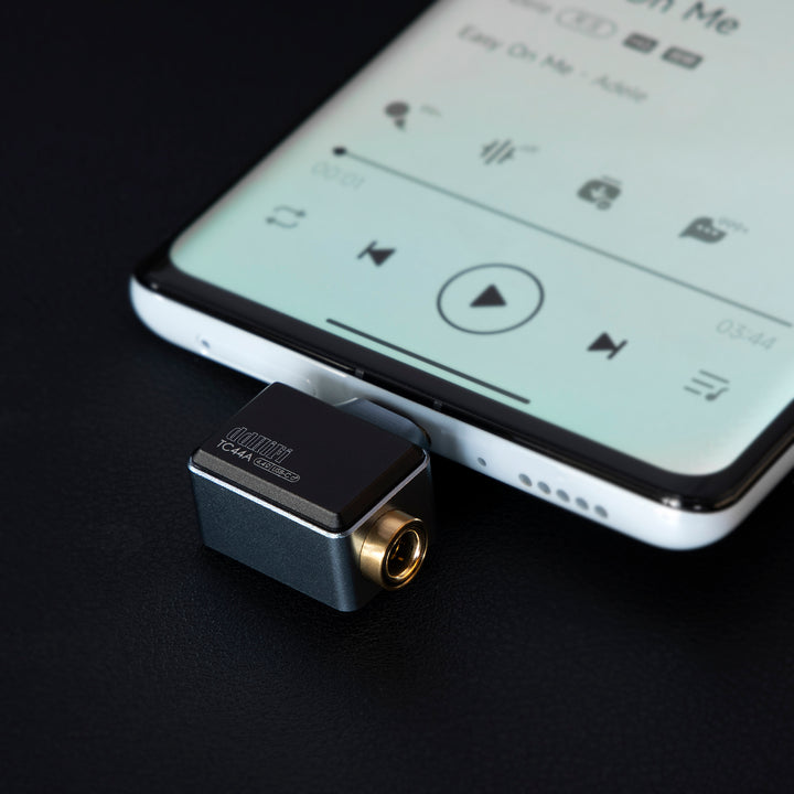 ddHiFi - TC44A (Lighting/USB-C) 轉4.4mm單端輸出 (側插口HiFi專業型)