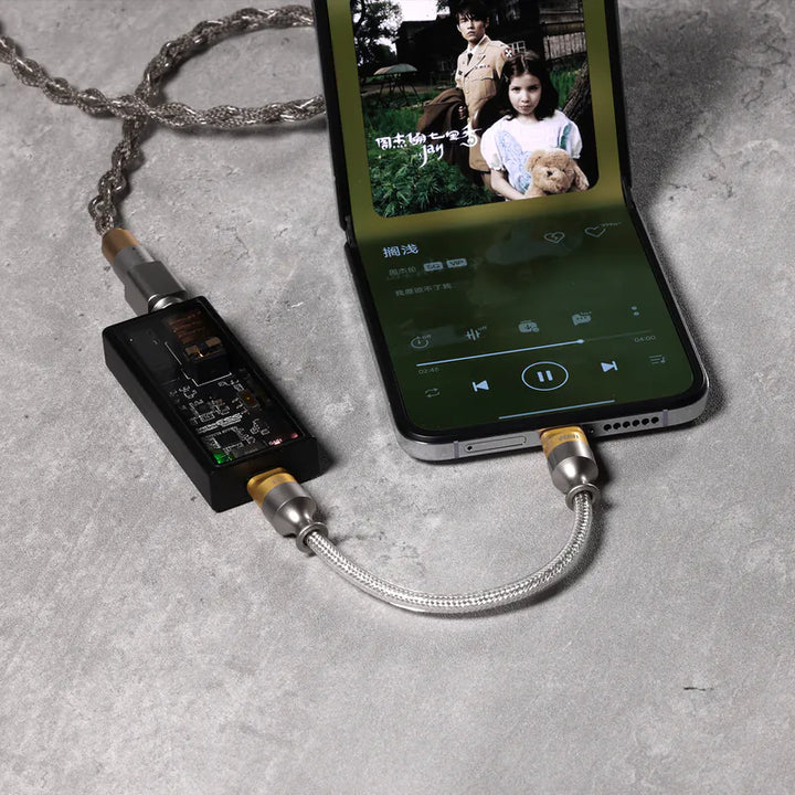 ddHiFi - USB-C轉USB-C單向OTG解碼線 (9cm)