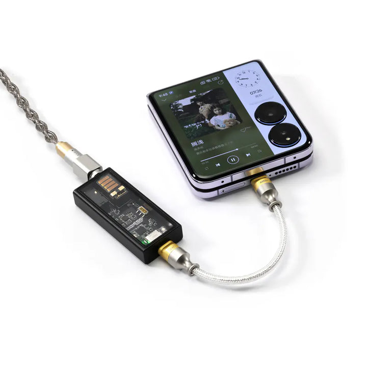 ddHiFi - USB-C轉USB-C單向OTG解碼線 (9cm)