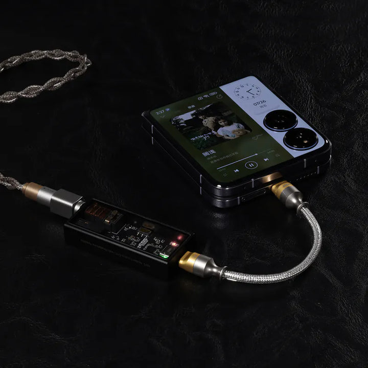 ddHiFi - USB-C轉USB-C單向OTG解碼線 (9cm)