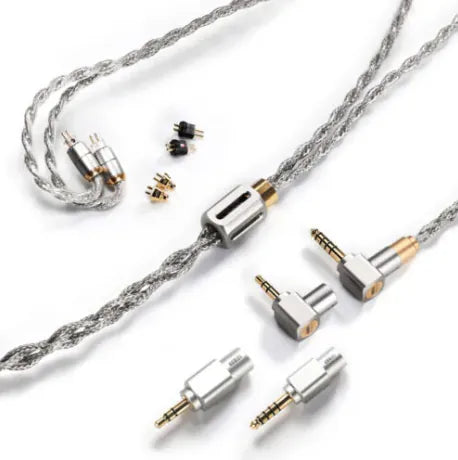 ddHiFi - BC130 Pro(Nyx Pro) 全新升級可換插針/插頭純銀單晶銅屏蔽耳機線